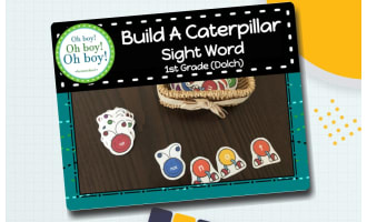 Build A Caterpillar Sight Word: 1st Grade