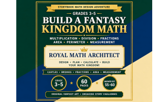 Build a Fantasy Kingdom Math | Multiplication, Fractions | Grades 3–5