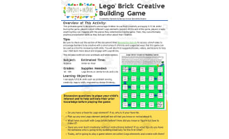 Building Brick Creative Building Game (Lego Brick S.T.E.M. Game)