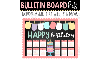 Bulletin Board Lettering Pack, EDITABLE