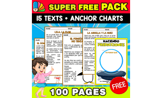 BUNDLE | 15 SPANISH TEXT + COMPREHENSION ANCHOR CHARTS