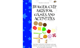 Burger Clip arts for Games and Activities