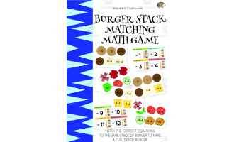 Burger Stack Matching Math Game