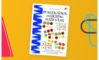 Burger Stack Matching Math Game