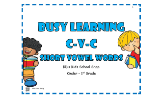 Busy Learning CVC words Vowels