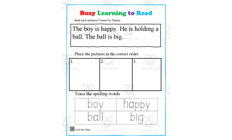 Busy Learning to Read Activity Packet