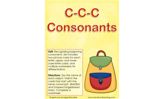 C C C Consonants Beginning Consonants Activity
