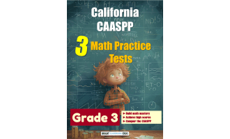 California CAASPP 3 Math Practice Tests for Grade 3