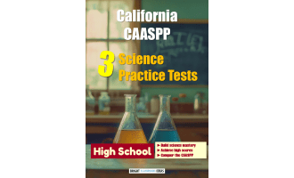 California CAASPP Pack of 3 Science Tests for High School