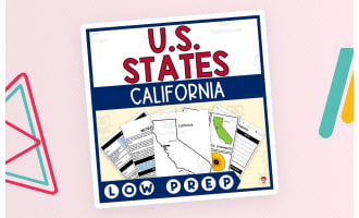 California State Unit Study (Capital, Bird, Flower, Flag, Animal)