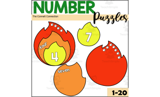 Camping Number Puzzles 1-20