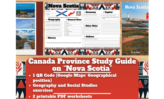 Canada Province Study Guide Worksheets - Nova Scotia