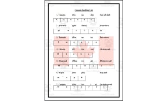 Canada Spelling List
