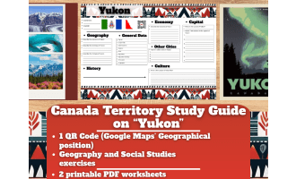 Canada Territory Study Guide Worksheets - Yukon