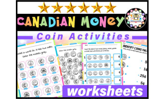 Canadian Coin Money | Canadian Money Activities for 2nd Grade