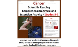 Cancer - Scientific Reading Comprehension Article – Grades 5-7