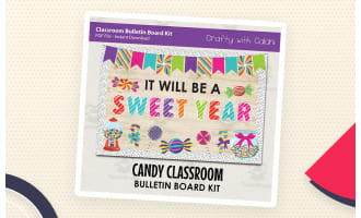 Candy Bulletin Board – Classroom Door Decor Kit