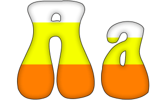 Candy Corn Alphabet