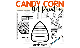 Candy Corn Dot Painting - A Fine Motor Art Activity
