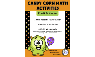 Candy Corn Mini Book and Math Activities