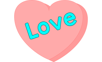 Candy Hearts Letters Clip Art