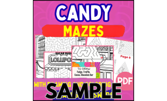 Candy Maze: 1 Page Sample (PDF)