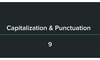 Capitalization and Punctuation Sample - Grades 1-2 Grammar (PPT)