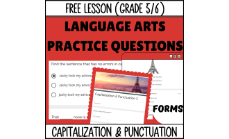 Capitalization and Punctuation Sample Lesson Grade 5-6 (Forms)