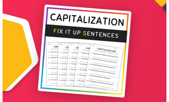 Capitalization Practice and Activities, 5th Grade Grammar Worksheets