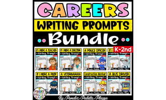 Careers Writing Prompts BUNDLE - Labor Day