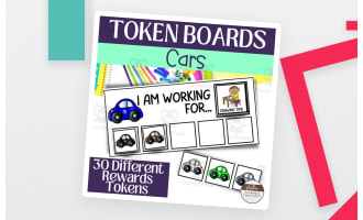 Cars Token Boards – Behavior Management Visual Set