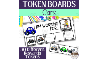 Cars Token Boards – Behavior Management Visual Set