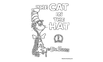 Cat in the Hat Coloring Page – Dr. Seuss Activity
