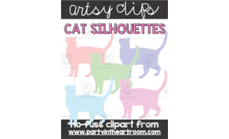 Cat Silhouettes Clipart