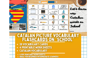 Catalan Picture Vocabulary Flashcards - Home & Furniture