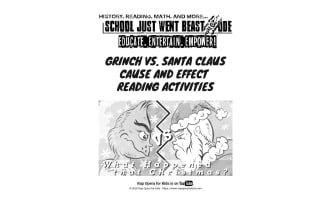 Cause and Effect Activities: Grinch vs. Santa Claus | Passage with Questions