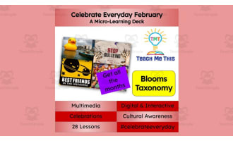 Celebrate Everyday February: A Micro-Learning Deck | Digital Mini Lessons