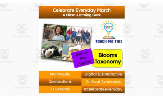 Celebrate Everyday March: A Micro-Learning Deck | Digital Mini Lessons