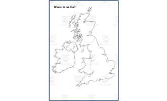 Celebrating the Union Jack and UK Map