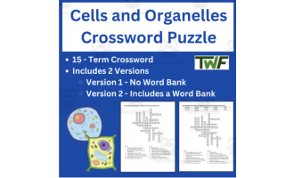 Cells and Organelles Crossword Puzzle Review Activity