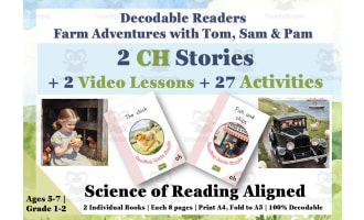 CH: 2 Decodable Reading Books + 2 Video Lessons + 27 Worksheets SOR