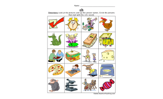 CH Picture Circle Worksheet