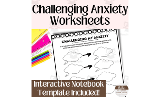 Challenging Anxious Thoughts Printable Worksheet To Prevent Anxiety Meltdowns