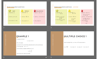 Changing the subject in formula editable PowerPoint grade 9 / grade 10