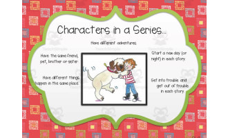 Characters in a Series Anchor Chart