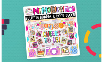 Cheers to Us!: Memories And Summer Bulletin board And door Decor kit