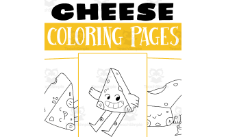 Cheese Day Coloring Pages Worksheet Activity