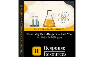 Chemistry Bell Ringers FULL YEAR - 180 Daily Warm-Ups (Grades 9-12)