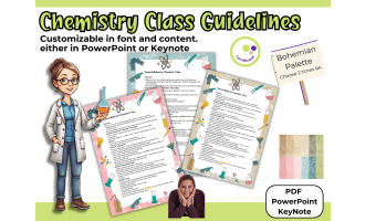 Chemistry Class Guidelines – Editable in PowerPoint & KeyNote