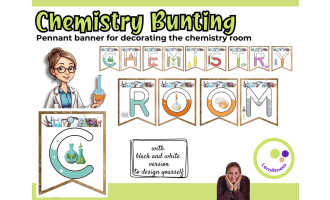 Chemistry Classroom Banner | Pennant Banner for Decoration